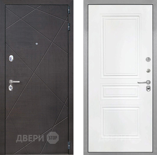 Входная металлическая Дверь Интекрон (INTECRON) Сенатор Лучи ФЛ-243 Белый матовый в Павловском Посаде