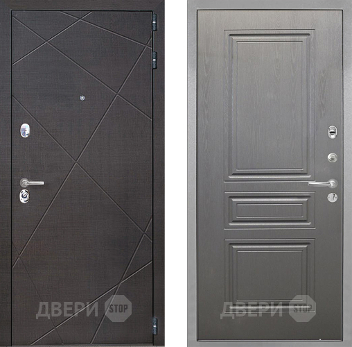 Входная металлическая Дверь Интекрон (INTECRON) Сенатор Лучи ФЛ-243 Графит вуд дуб в Павловском Посаде