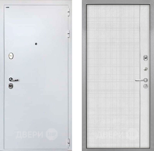 Входная металлическая Дверь Интекрон (INTECRON) Колизей White В-07 с молдингом Лофт белый в Павловском Посаде