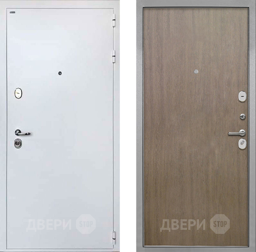Входная металлическая Дверь Интекрон (INTECRON) Колизей White Гладкая шпон Венге коричневый в Павловском Посаде