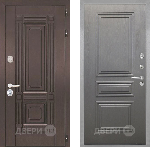 Входная металлическая Дверь Интекрон (INTECRON) Италия ФЛ-243 Графит вуд дуб в Павловском Посаде