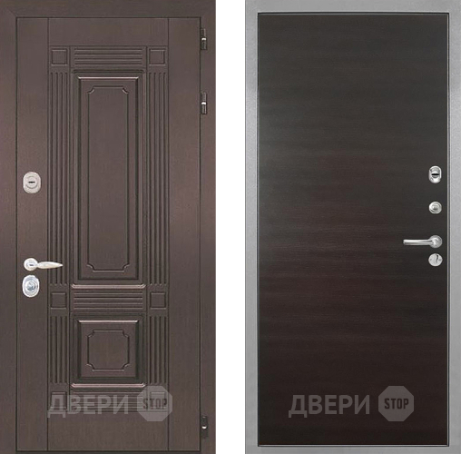 Входная металлическая Дверь Интекрон (INTECRON) Италия Гладкая Эковенге поперечный в Павловском Посаде