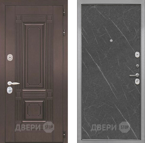 Входная металлическая Дверь Интекрон (INTECRON) Италия Гладкая Гранит лава оникс в Павловском Посаде
