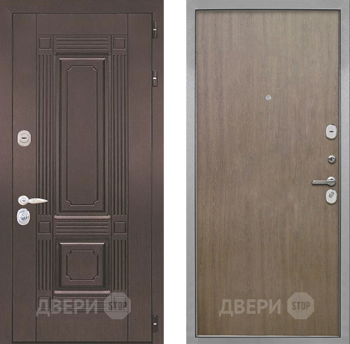 Дверь Интекрон (INTECRON) Италия Гладкая шпон Венге коричневый в Павловском Посаде