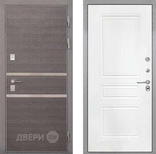 Входная металлическая Дверь Интекрон (INTECRON) Неаполь ФЛ-243 Белый матовый в Павловском Посаде