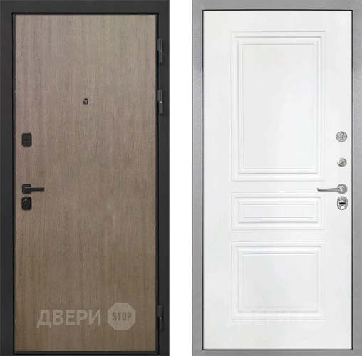 Входная металлическая Дверь Интекрон (INTECRON) Профит Black Венге Коричневый ФЛ-243 Белый матовый в Павловском Посаде