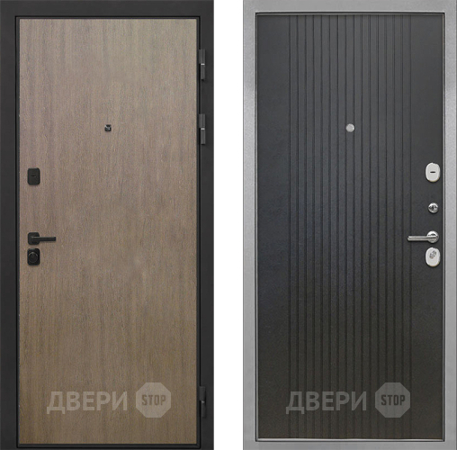 Дверь Интекрон (INTECRON) Профит Black Венге Коричневый ФЛ-295 Лофт черный в Павловском Посаде