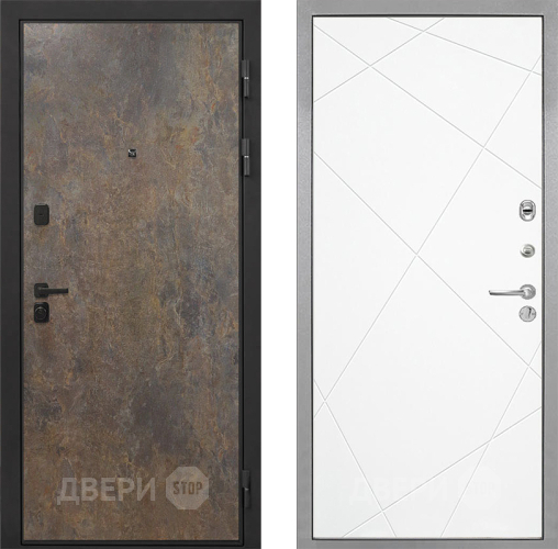 Входная металлическая Дверь Интекрон (INTECRON) Профит Black Гранж Лучи-М Софт милк в Павловском Посаде