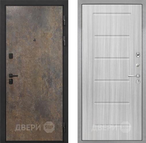 Входная металлическая Дверь Интекрон (INTECRON) Профит Black Гранж ФЛ-39 Сандал белый в Павловском Посаде