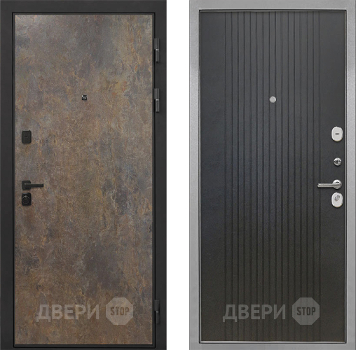 Дверь Интекрон (INTECRON) Профит Black Гранж ФЛ-295 Лофт черный в Павловском Посаде