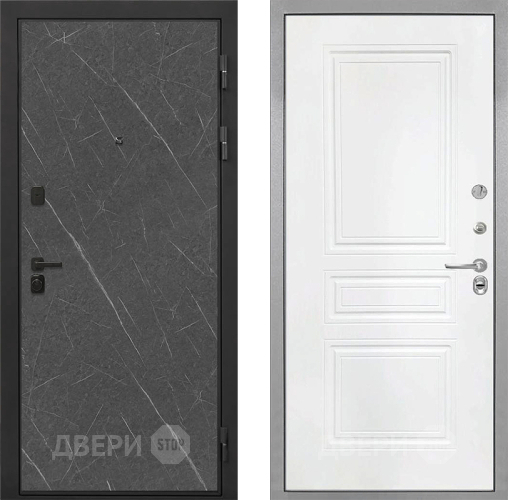 Дверь Интекрон (INTECRON) Профит Black Гранит Лава Оникс ФЛ-243 Белый матовый в Павловском Посаде
