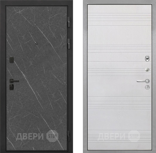 Дверь Интекрон (INTECRON) Профит Black Гранит Лава Оникс ФЛ-316 Белый ясень в Павловском Посаде