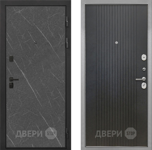 Дверь Интекрон (INTECRON) Профит Black Гранит Лава Оникс ФЛ-295 Лофт черный в Павловском Посаде
