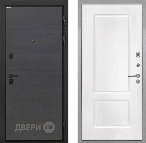 Дверь Интекрон (INTECRON) Профит Black Эковенге КВ-2 Белый матовый в Павловском Посаде