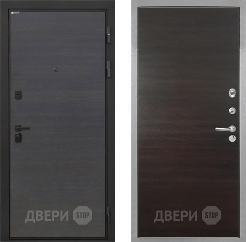 Дверь Интекрон (INTECRON) Профит Black Эковенге Гладкая Эковенге поперечный в Павловском Посаде