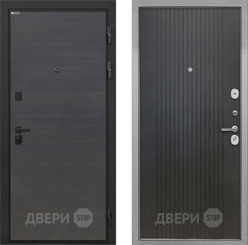 Дверь Интекрон (INTECRON) Профит Black Эковенге ФЛ-295 Лофт черный в Павловском Посаде