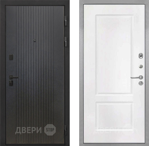 Входная металлическая Дверь Интекрон (INTECRON) Профит Black ФЛ-295 КВ-2 Белый матовый в Павловском Посаде