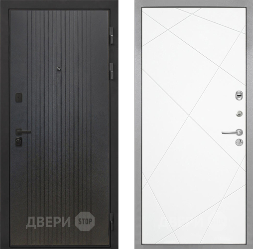 Входная металлическая Дверь Интекрон (INTECRON) Профит Black ФЛ-295 Лучи-М Софт милк в Павловском Посаде