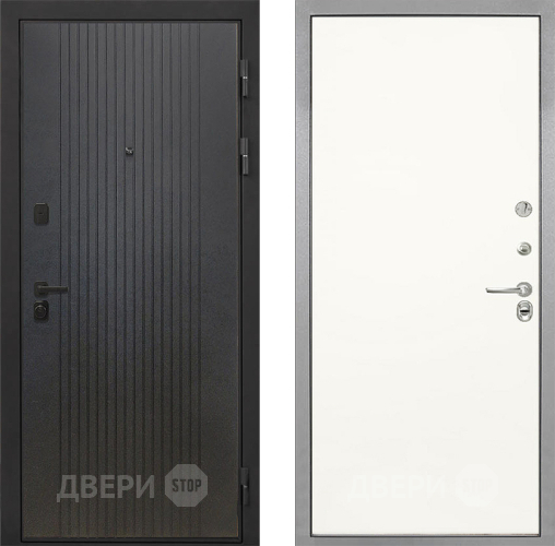 Входная металлическая Дверь Интекрон (INTECRON) Профит Black ФЛ-295 Гладкая Слоновая кость в Павловском Посаде