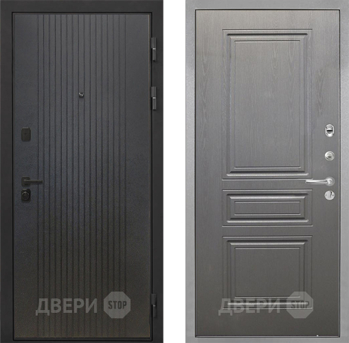 Входная металлическая Дверь Интекрон (INTECRON) Профит Black ФЛ-295 ФЛ-243 Графит вуд дуб в Павловском Посаде