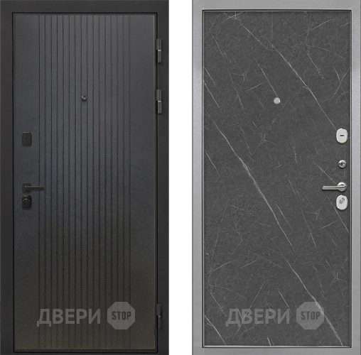 Дверь Интекрон (INTECRON) Профит Black ФЛ-295 Гладкая Гранит лава оникс в Павловском Посаде