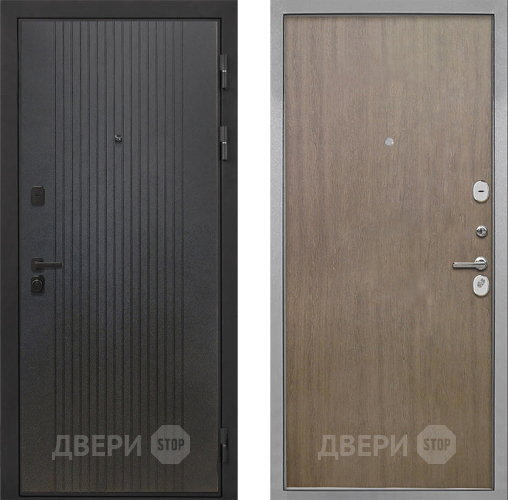 Входная металлическая Дверь Интекрон (INTECRON) Профит Black ФЛ-295 Гладкая шпон Венге коричневый в Павловском Посаде