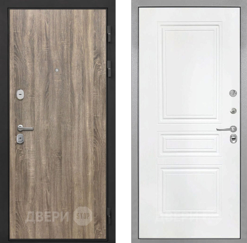 Дверь Интекрон (INTECRON) Гектор Дуб Турин ФЛ-243 Белый матовый в Павловском Посаде