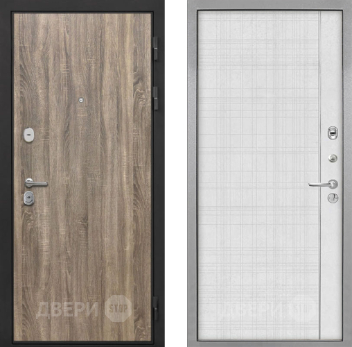 Дверь Интекрон (INTECRON) Гектор Дуб Турин В-07 с молдингом Лофт белый в Павловском Посаде