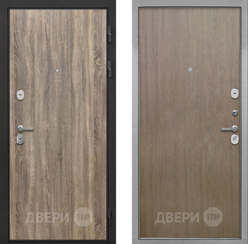 Дверь Интекрон (INTECRON) Гектор Дуб Турин Гладкая шпон Венге коричневый в Павловском Посаде