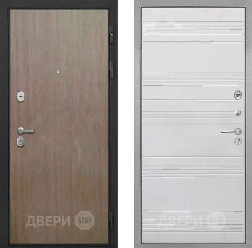 Входная металлическая Дверь Интекрон (INTECRON) Гектор Венге Коричневый ФЛ-316 Белый ясень в Павловском Посаде