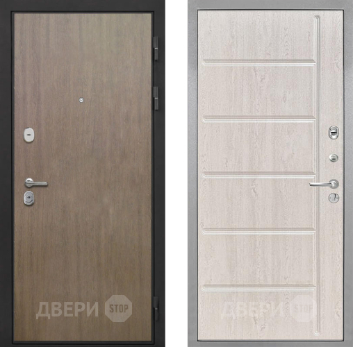 Входная металлическая Дверь Интекрон (INTECRON) Гектор Венге Коричневый ФЛ-102 Сосна белая в Павловском Посаде