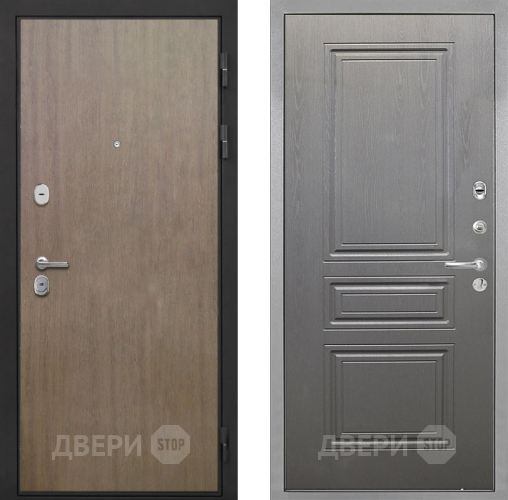 Входная металлическая Дверь Интекрон (INTECRON) Гектор Венге Коричневый ФЛ-243 Графит вуд дуб в Павловском Посаде