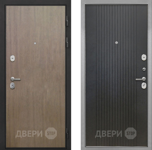 Входная металлическая Дверь Интекрон (INTECRON) Гектор Венге Коричневый ФЛ-295 Лофт черный в Павловском Посаде