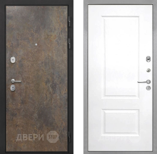Входная металлическая Дверь Интекрон (INTECRON) Гектор Гранж Альба Роял Вуд белый в Павловском Посаде