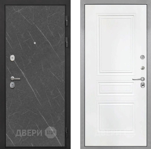 Дверь Интекрон (INTECRON) Гектор Гранит Лава Оникс ФЛ-243 Белый матовый в Павловском Посаде