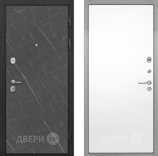 Входная металлическая Дверь Интекрон (INTECRON) Гектор Гранит Лава Оникс Гладкая Силк Сноу в Павловском Посаде