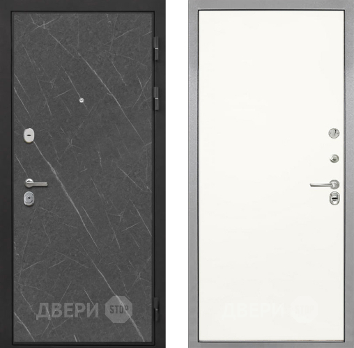 Входная металлическая Дверь Интекрон (INTECRON) Гектор Гранит Лава Оникс Гладкая Слоновая кость в Павловском Посаде