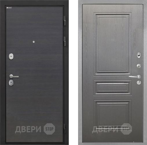 Входная металлическая Дверь Интекрон (INTECRON) Гектор Эковенге ФЛ-243 Графит вуд дуб в Павловском Посаде