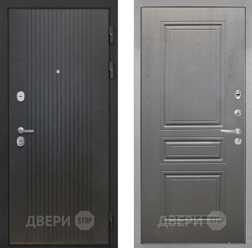 Входная металлическая Дверь Интекрон (INTECRON) Гектор ФЛ-295 ФЛ-243 Графит вуд дуб в Павловском Посаде