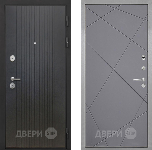 Входная металлическая Дверь Интекрон (INTECRON) Гектор ФЛ-295 Лучи-М Графит софт в Павловском Посаде