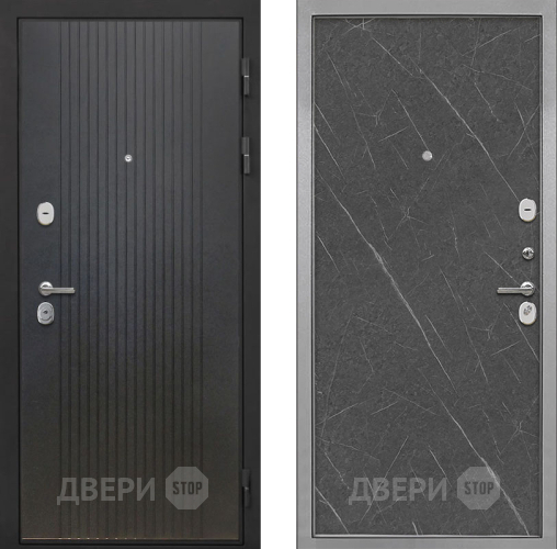 Входная металлическая Дверь Интекрон (INTECRON) Гектор ФЛ-295 Гладкая Гранит лава оникс в Павловском Посаде
