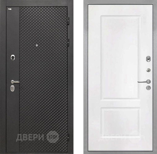 Входная металлическая Дверь Интекрон (INTECRON) Олимпия Black 4К КВ-2 Белый матовый в Павловском Посаде