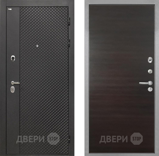 Дверь Интекрон (INTECRON) Олимпия Black 4К Гладкая Эковенге поперечный в Павловском Посаде