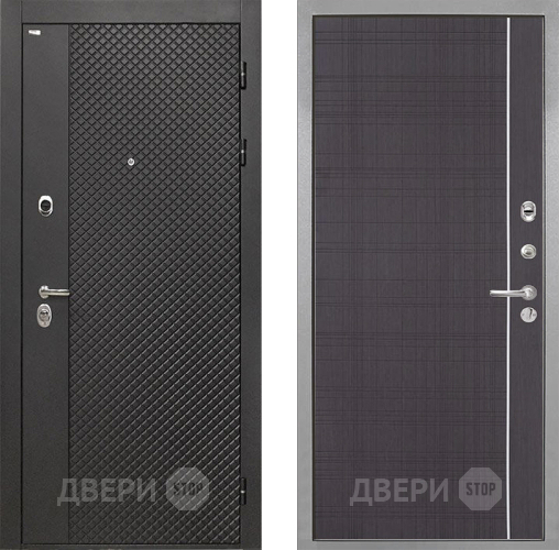Входная металлическая Дверь Интекрон (INTECRON) Олимпия Black 4К В-07 с молдингом Венге в Павловском Посаде