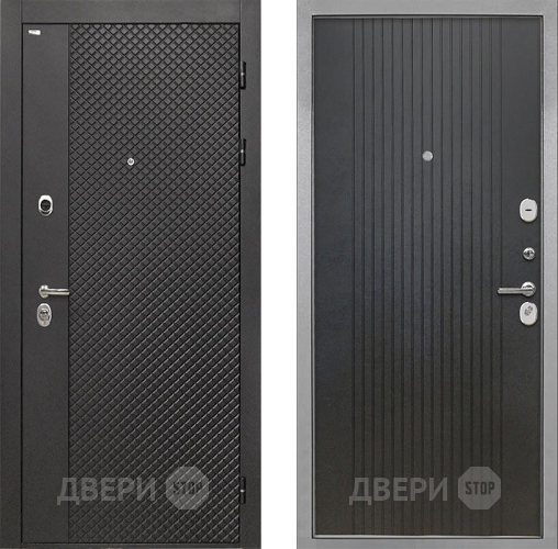 Дверь Интекрон (INTECRON) Олимпия Black 4К ФЛ-295 Лофт черный в Павловском Посаде