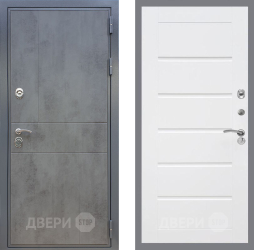 Входная металлическая Дверь Рекс (REX) ФЛ-290 Сити Белый ясень в Павловском Посаде