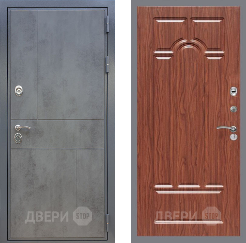 Входная металлическая Дверь Рекс (REX) ФЛ-290 FL-58 орех тисненый в Павловском Посаде