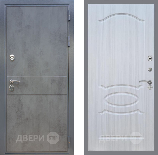 Входная металлическая Дверь Рекс (REX) ФЛ-290 FL-128 Сандал белый в Павловском Посаде