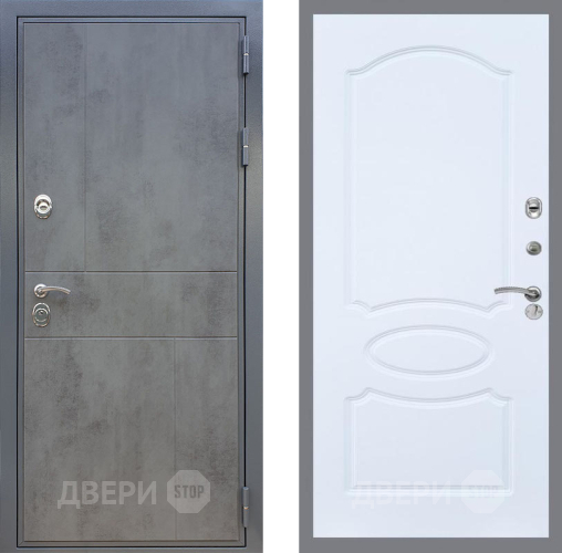 Входная металлическая Дверь Рекс (REX) ФЛ-290 FL-128 Силк Сноу в Павловском Посаде