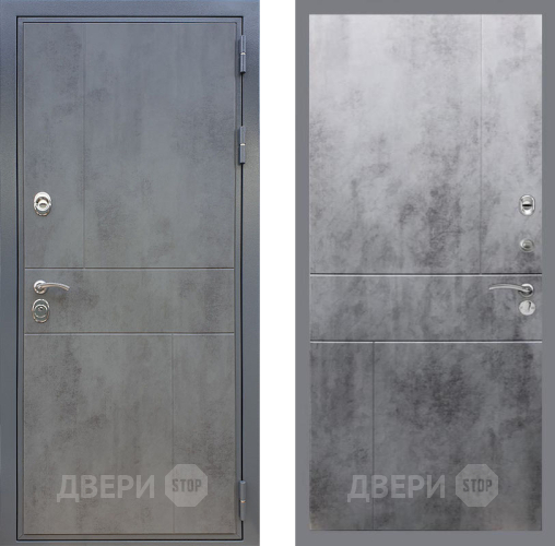 Входная металлическая Дверь Рекс (REX) ФЛ-290 FL-290 Бетон темный в Павловском Посаде